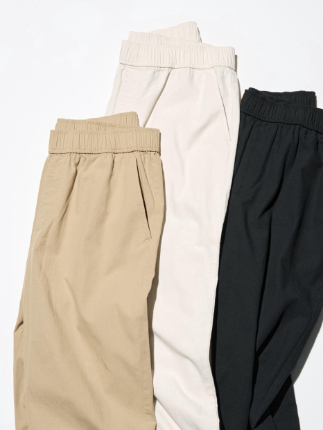 Легкі бавовняні штани UNIQLO 1159850490 (Бежевий XL)