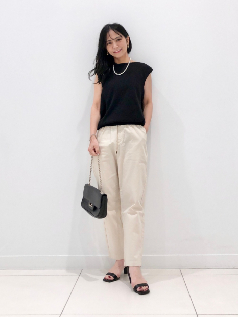 Легкі бавовняні штани UNIQLO 1159850490 (Бежевий XL)