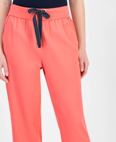 Легкі жіночі штани Tommy Hilfiger 1159851405 (Рожевий S)