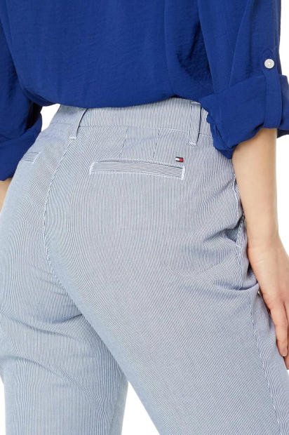 Женские брюки Tommy Hilfiger в полоску 1159851612 (Синий/Белый 2)