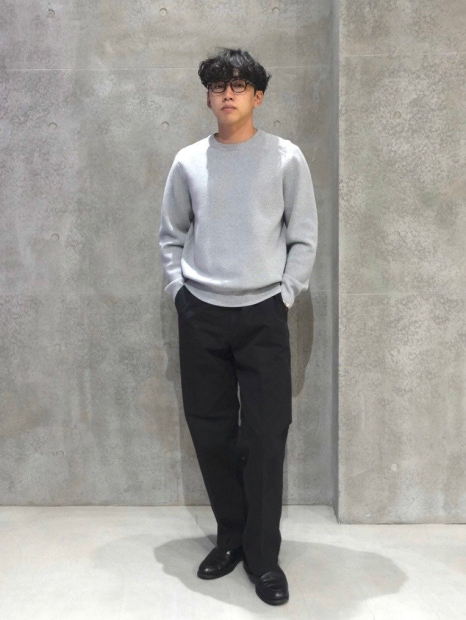 Хлопковые штаны чинос UNIQLO 1159851841 (Серый 6)