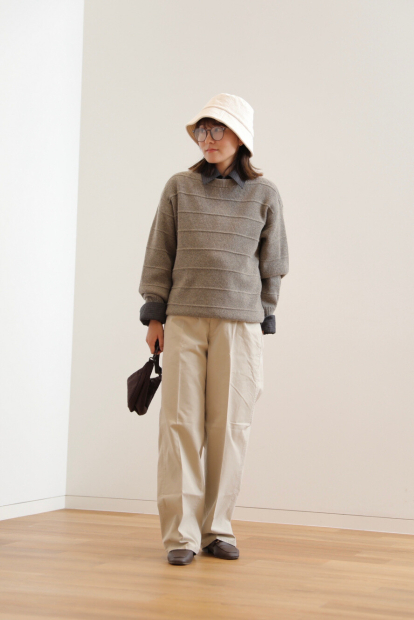 Бавовняні штани чинос UNIQLO 1159852463 (Бежевий 6)