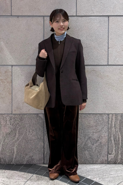 Велюровые штаны UNIQLO 1159853135 (Коричневый S)