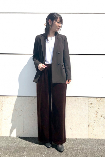 Велюровые штаны UNIQLO 1159853135 (Коричневый S)