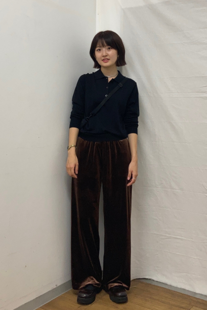 Велюровые штаны UNIQLO 1159853135 (Коричневый S)