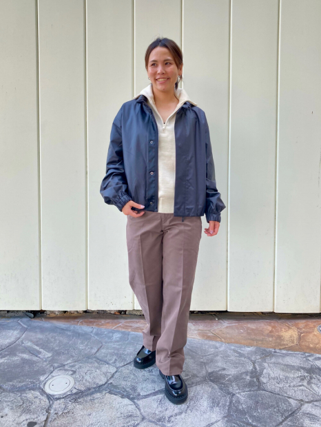 Хлопковые штаны чинос UNIQLO 1159856375 (Коричневый 6)