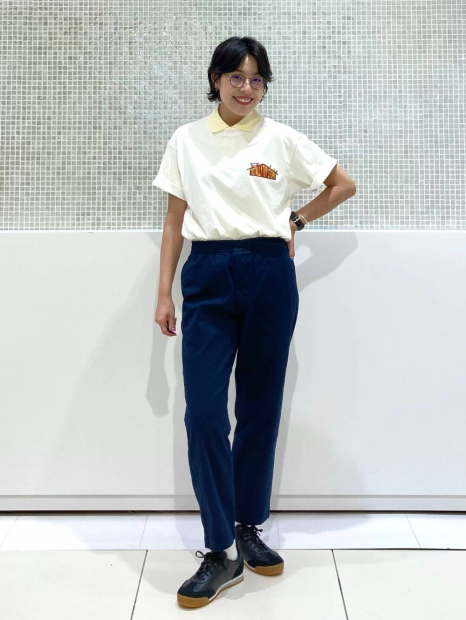 Эластичные штаны UNIQLO 1159853393 (Синий XL)