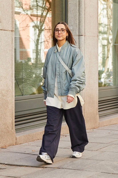 Жіночі еластичні штани UNIQLO 1159854085 (Синій L)