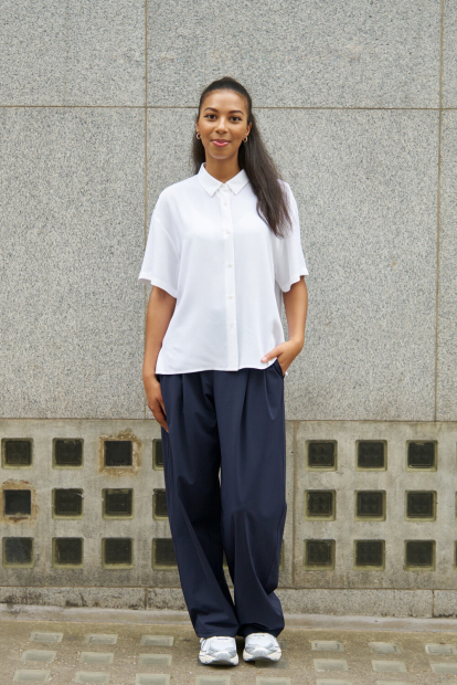 Жіночі еластичні штани UNIQLO 1159854085 (Синій L)