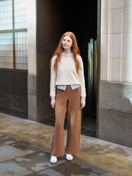 Жіночі штани UNIQLO 1159854287 (Коричневий L)