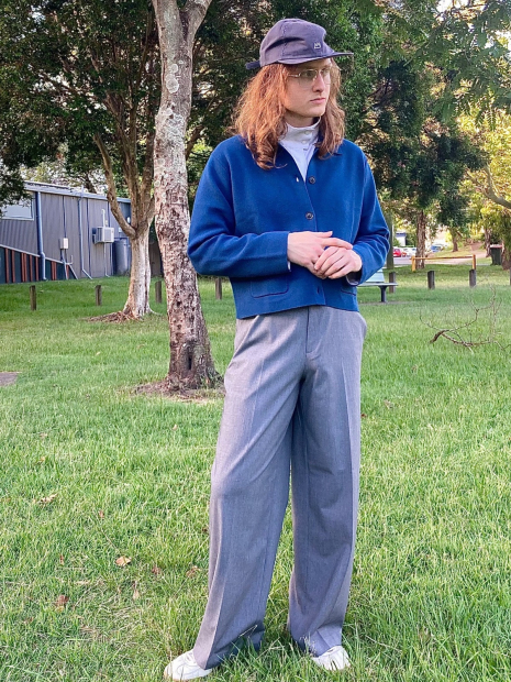 Класичні штани UNIQLO 1159855035 (Сірий S)