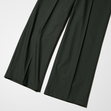 Класичні штани UNIQLO 1159855330 (Зелений M)