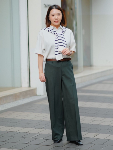 Класичні штани UNIQLO 1159855330 (Зелений M)