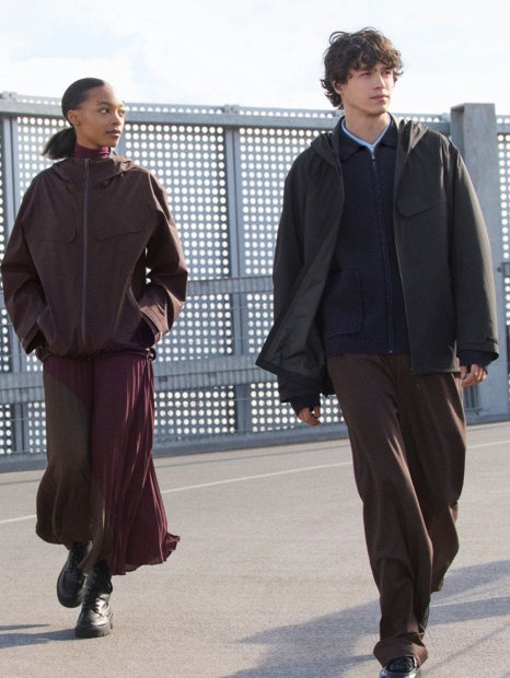 Чоловічі штани UNIQLO на еластичному поясі 1159855359 (Коричневий XXL)