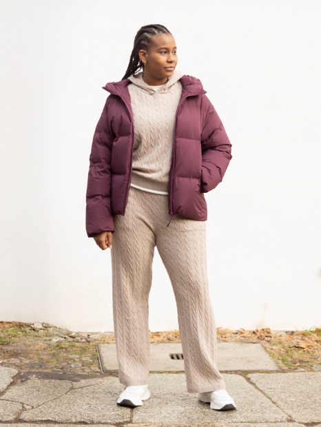 Вязаные женские штаны UNIQLO 1159855586 (Бежевый M)