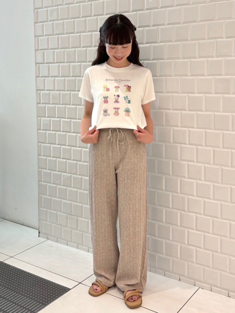 Вязаные женские штаны UNIQLO 1159855586 (Бежевый M)