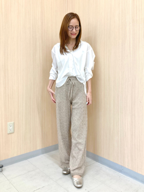 Вязаные женские штаны UNIQLO 1159855586 (Бежевый M)