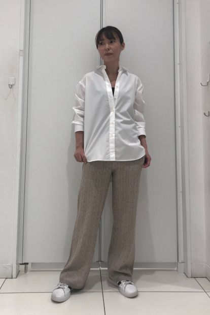 Вязаные женские штаны UNIQLO 1159855586 (Бежевый M)