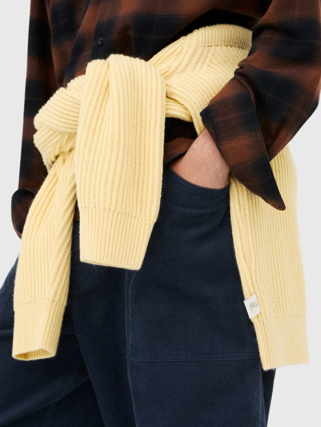 Вельветовые широкие брюки UNIQLO x JW Anderson штаны 1159855883 (Синий XXL)