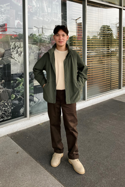 Прямые брюки-чинос UNIQLO свободного кроя 1159855921 (Коричневый 38)