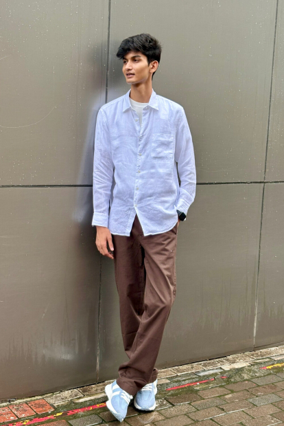 Прямые брюки-чинос UNIQLO свободного кроя 1159855921 (Коричневый 38)