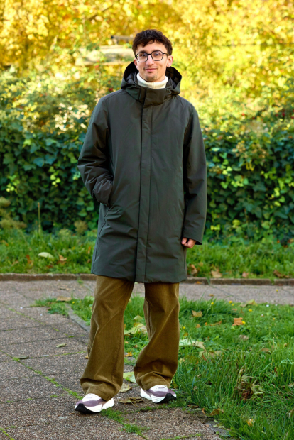 Вельветовые широкие брюки UNIQLO штаны 1159855971 (Коричневый XL)