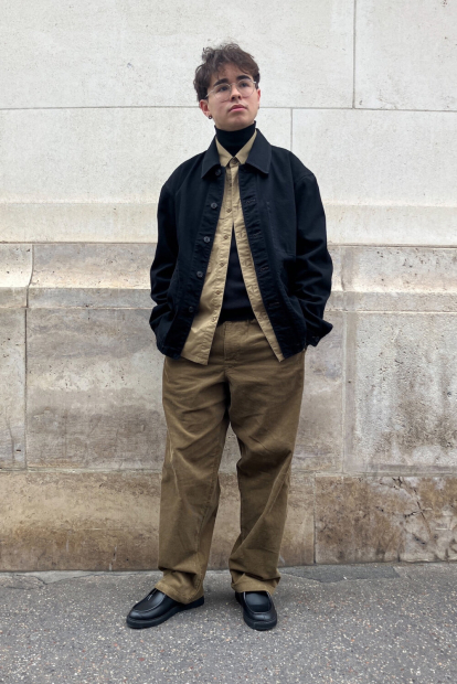 Вельветовые широкие брюки UNIQLO штаны 1159855971 (Коричневый XL)