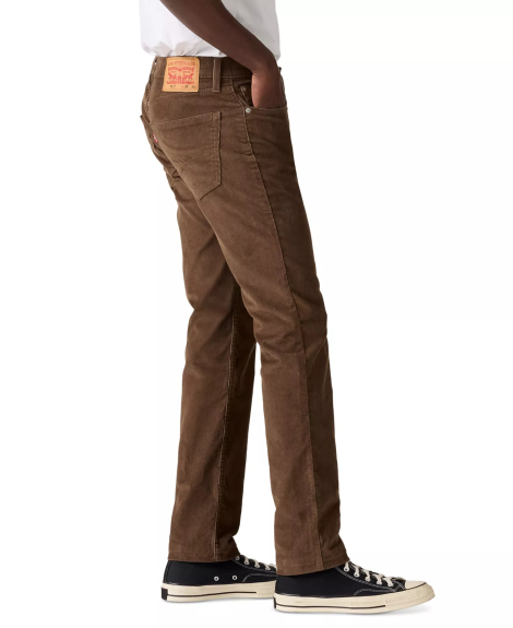 Чоловічі штани вельветові 511 Slim Levi's 1159856149 (Коричневий 40W 32L)