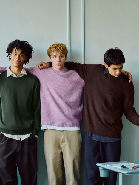 Прямые брюки-чинос UNIQLO свободного кроя 1159856408 (Серый 33)