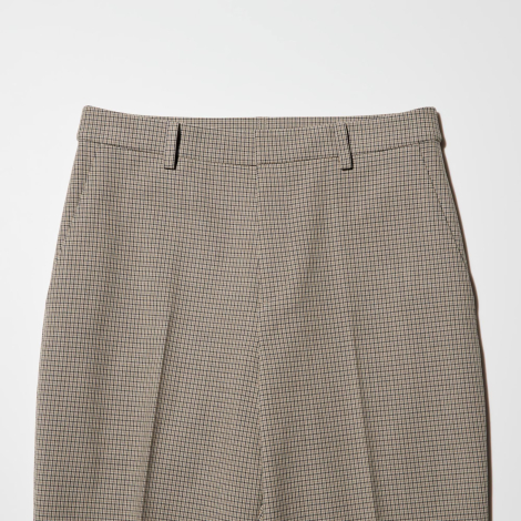 Женские укороченные брюки UNIQLO 1159856585 (Коричневый XL)