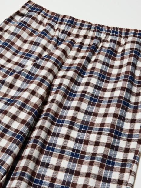 Штани з принтом UNIQLO 1159857530 (Коричневий/Молочний L)