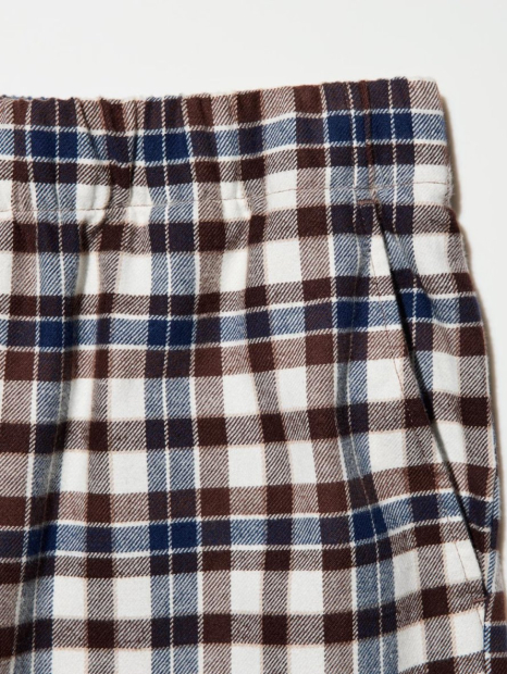 Штани з принтом UNIQLO 1159857530 (Коричневий/Молочний L)