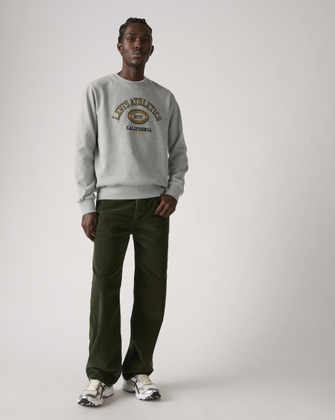 Мужские вельветовые штаны 565 Loose Straight Levi's 1159857696 (Зеленый 32W 32L)