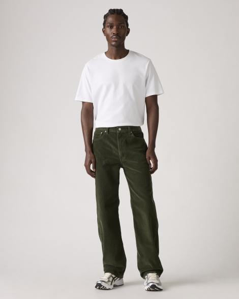 Мужские вельветовые штаны 565 Loose Straight Levi's 1159857696 (Зеленый 32W 32L)
