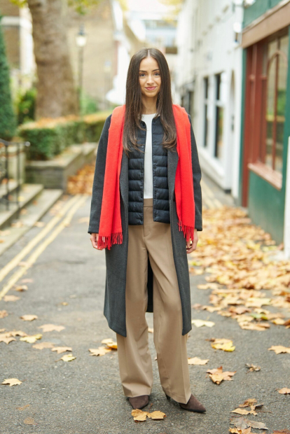 Класичні штани UNIQLO 1159858933 (Бежевий L)