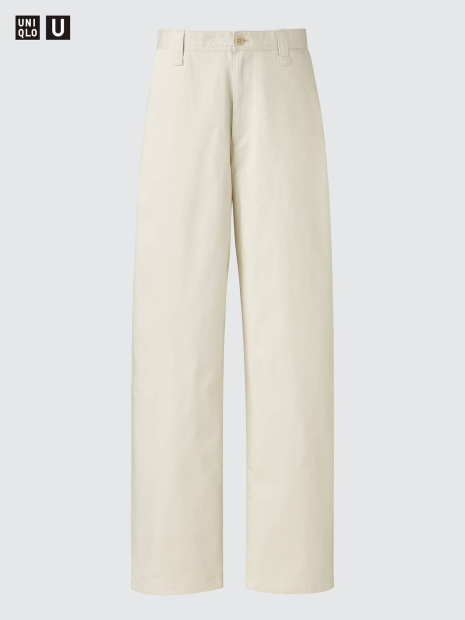 Широкі штани UNIQLO 1159859766 (Молочний 34)