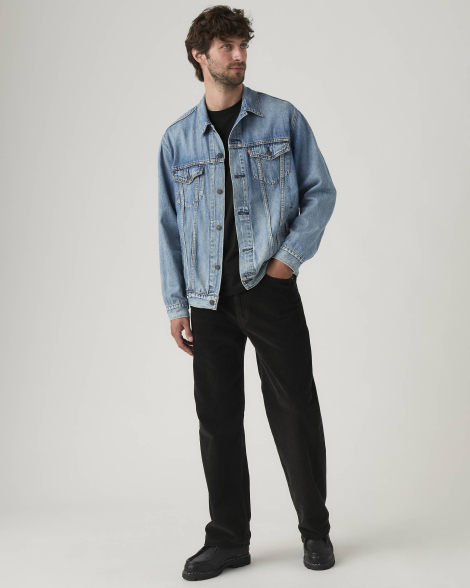 Мужские вельветовые штаны 565 Loose Straight Levi's 1159859864 (Черный 32W 30L)