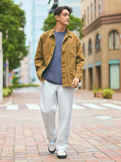 Прямые брюки-чинос UNIQLO 1159860372 (Серый 35)