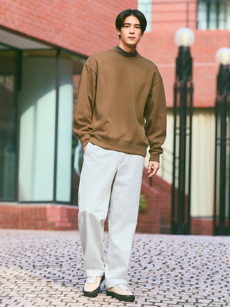 Прямые брюки-чинос UNIQLO 1159860372 (Серый 35)