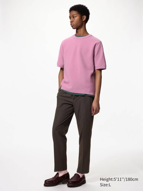 Элегантные брюки UNIQLO штаны 1159860408 (Коричневый XXL)