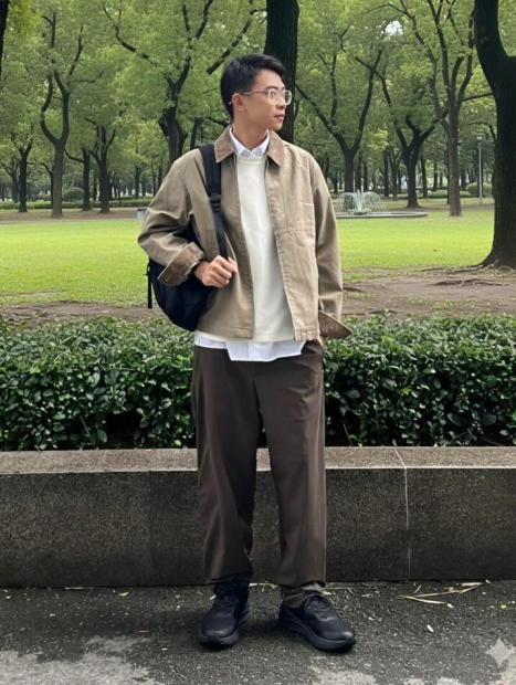 Элегантные брюки UNIQLO штаны 1159860408 (Коричневый XXL)