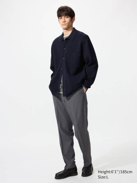 Мужские штаны UNIQLO 1159860421 (Серый M)