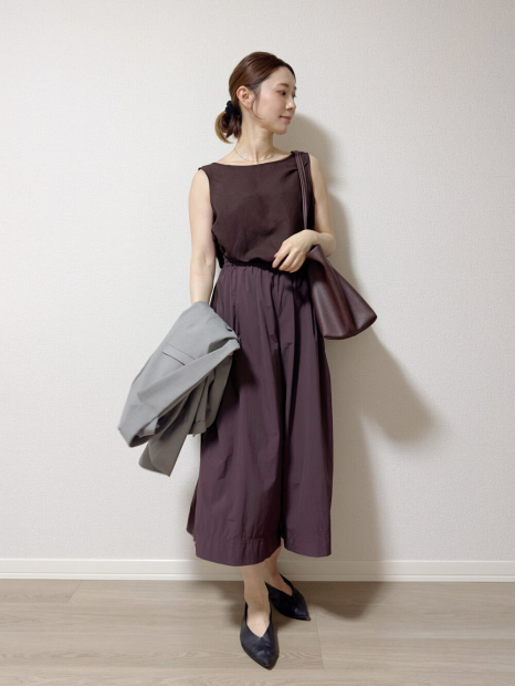 Женские укороченные штаны UNIQLO кюлоты 1159860445 (Коричневый L)