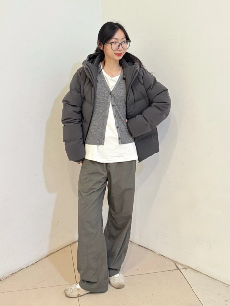 Широкие штаны UNIQLO с теплой подкладкой 1159860760 (Зеленый XXL)