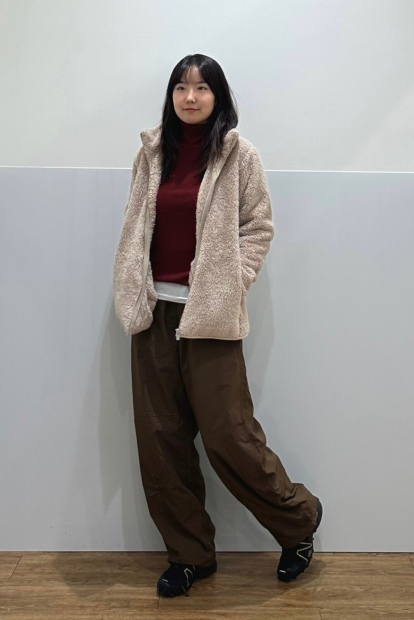 Широкие штаны UNIQLO с теплой подкладкой 1159860760 (Зеленый XXL)