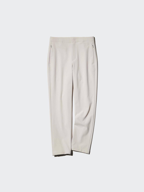 Эластичные штаны UNIQLO с теплой подкладкой 1159860764 (Молочный XXL)