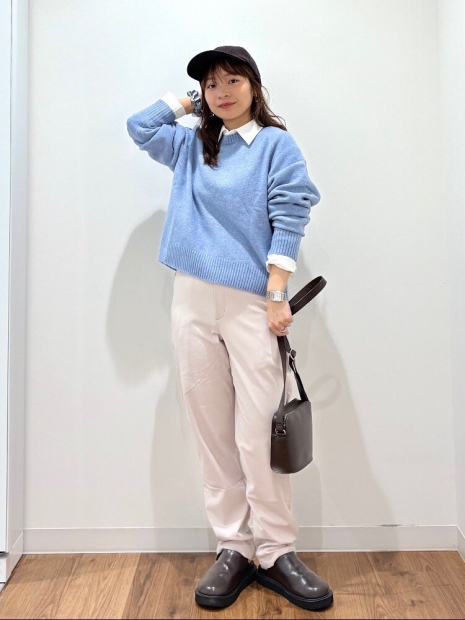 Эластичные штаны UNIQLO с теплой подкладкой 1159860764 (Молочный XXL)