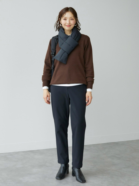 Эластичные штаны UNIQLO с теплой подкладкой 1159860765 (Черный XXL)