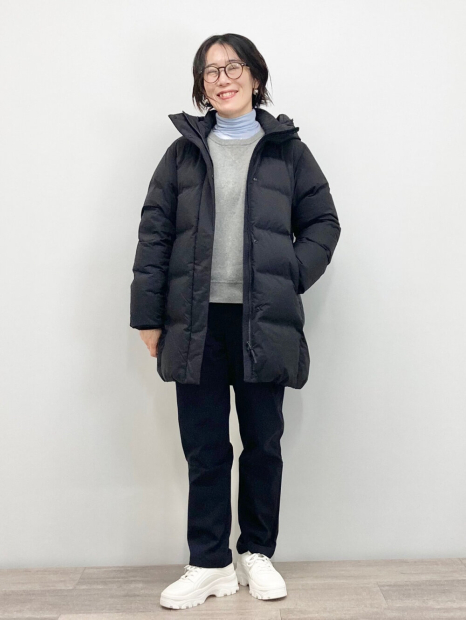 Эластичные штаны UNIQLO с теплой подкладкой 1159860765 (Черный XXL)