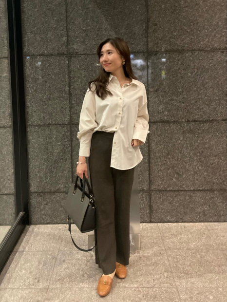 Женские брюки в рубчик UNIQLO 1159862126 (Коричневый M)